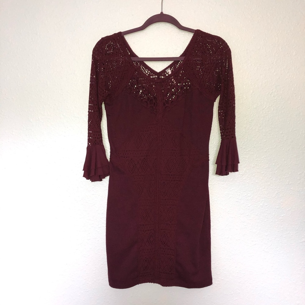 💜💜 Free People Tee Shirt and Lace Dress Size XS